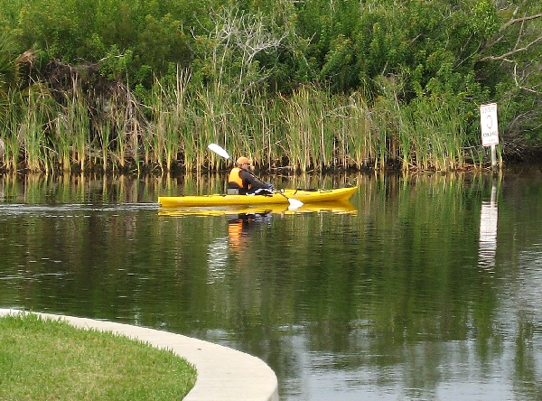 Judy on the canal