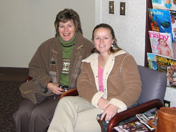 Mother and Sister await the news