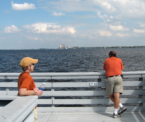 Looking across the river to Fort Myers