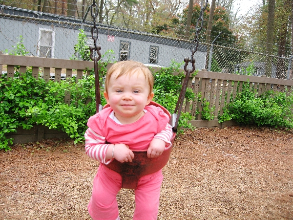 Swinging at the park