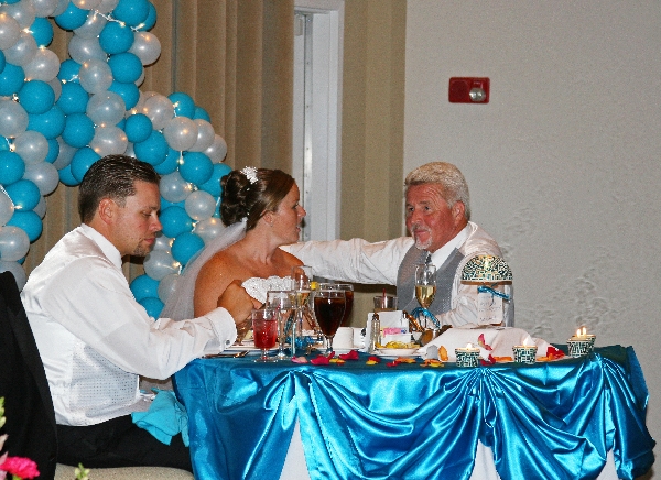 Talking to the Bride and Groom