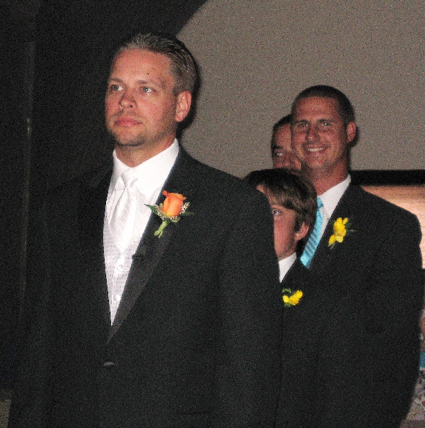 The Groom and Ushers arrive