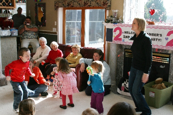 Jumping with the children