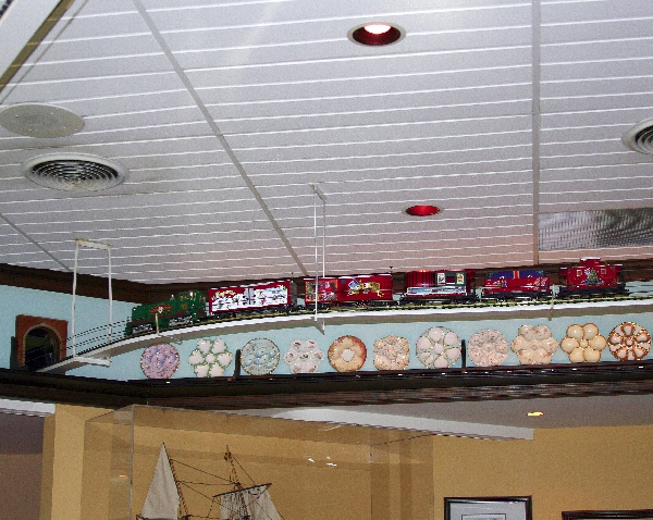 Ceiling Train at Fisherman's Inn