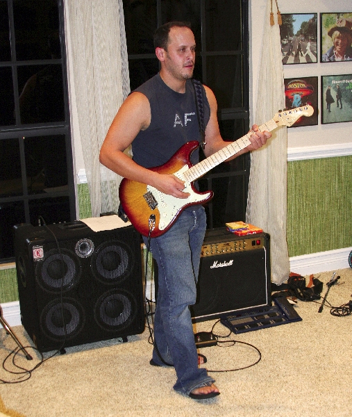 Chris does some jamming