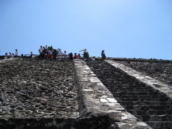 Looking up at the next climb