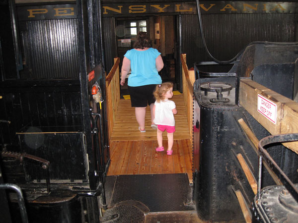 Kim and Amber explore the trains