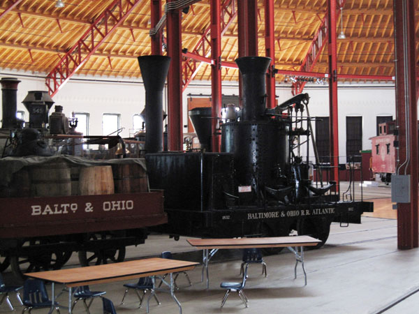 One of the first steam locomotives