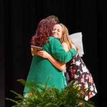 Amber receives the Female Student English Studies Award
