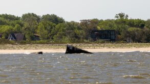 SS Atlantus (made of cement) sank in a 1926 storm